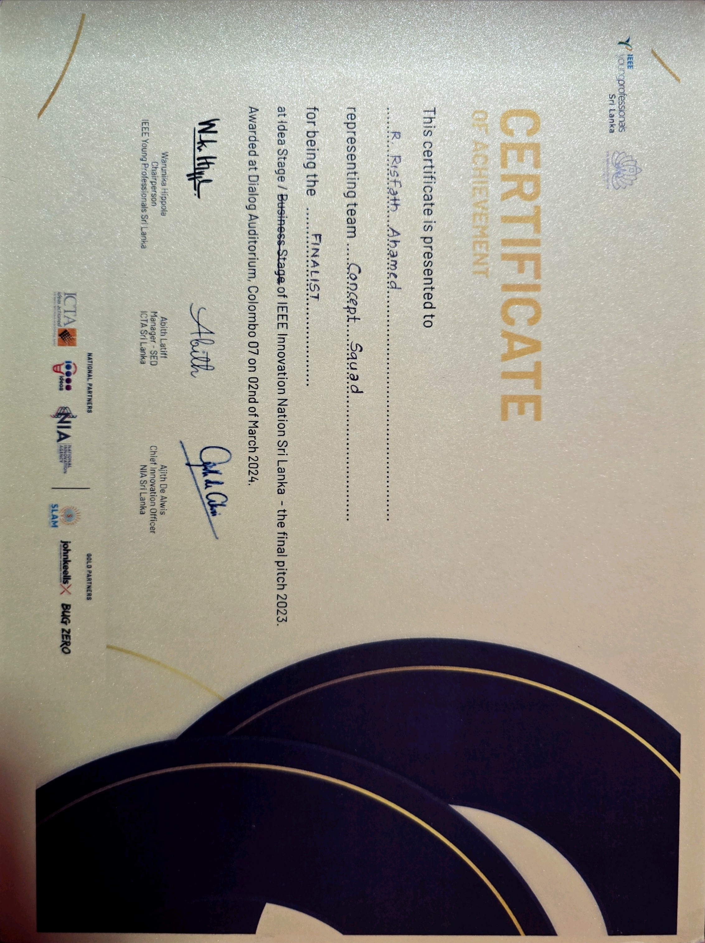 INSL 2023 Top 5 Award