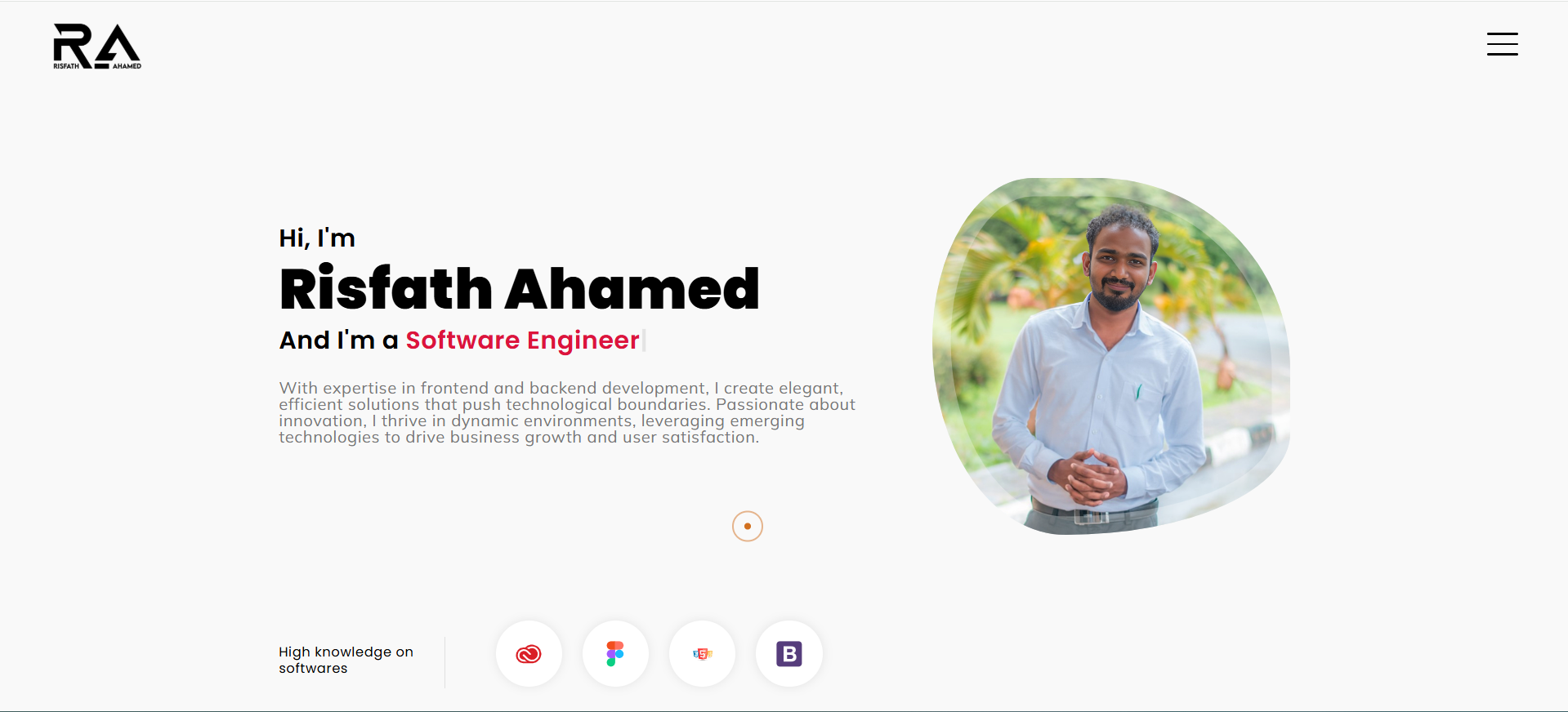 Portfolio Website Main Image